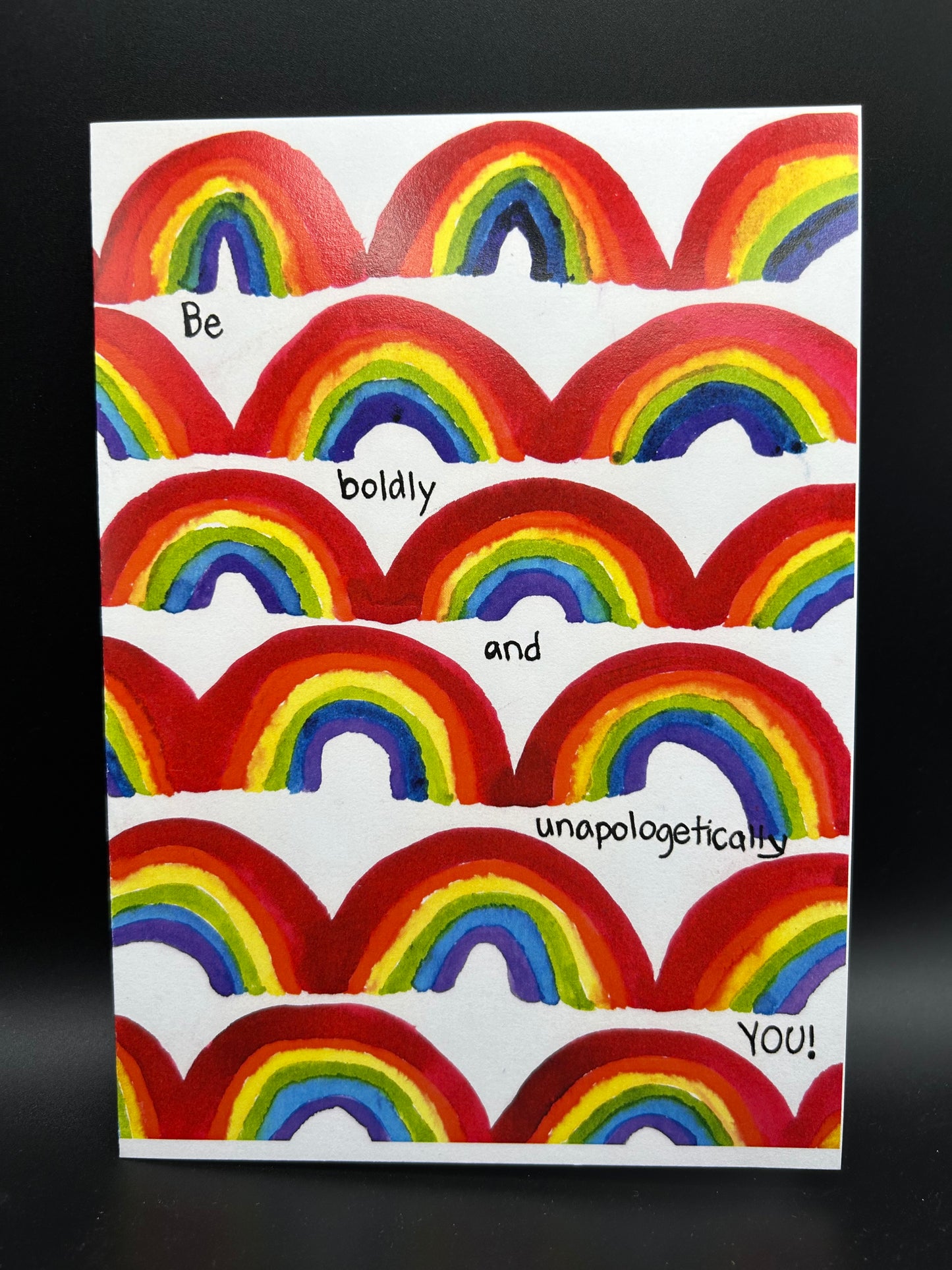 Be Boldly You - Watercolor Card