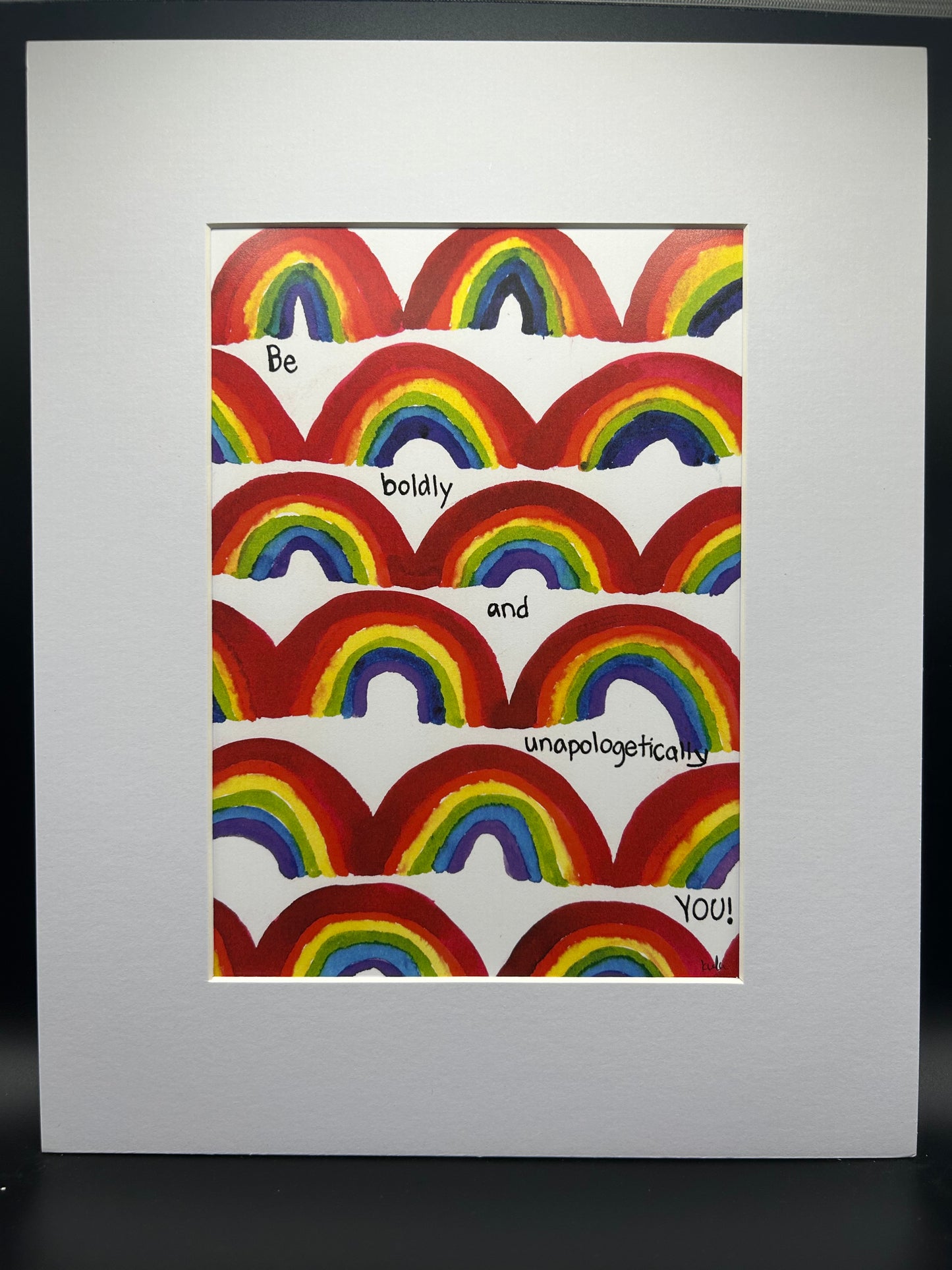 Be Boldly You - Watercolor Small Print