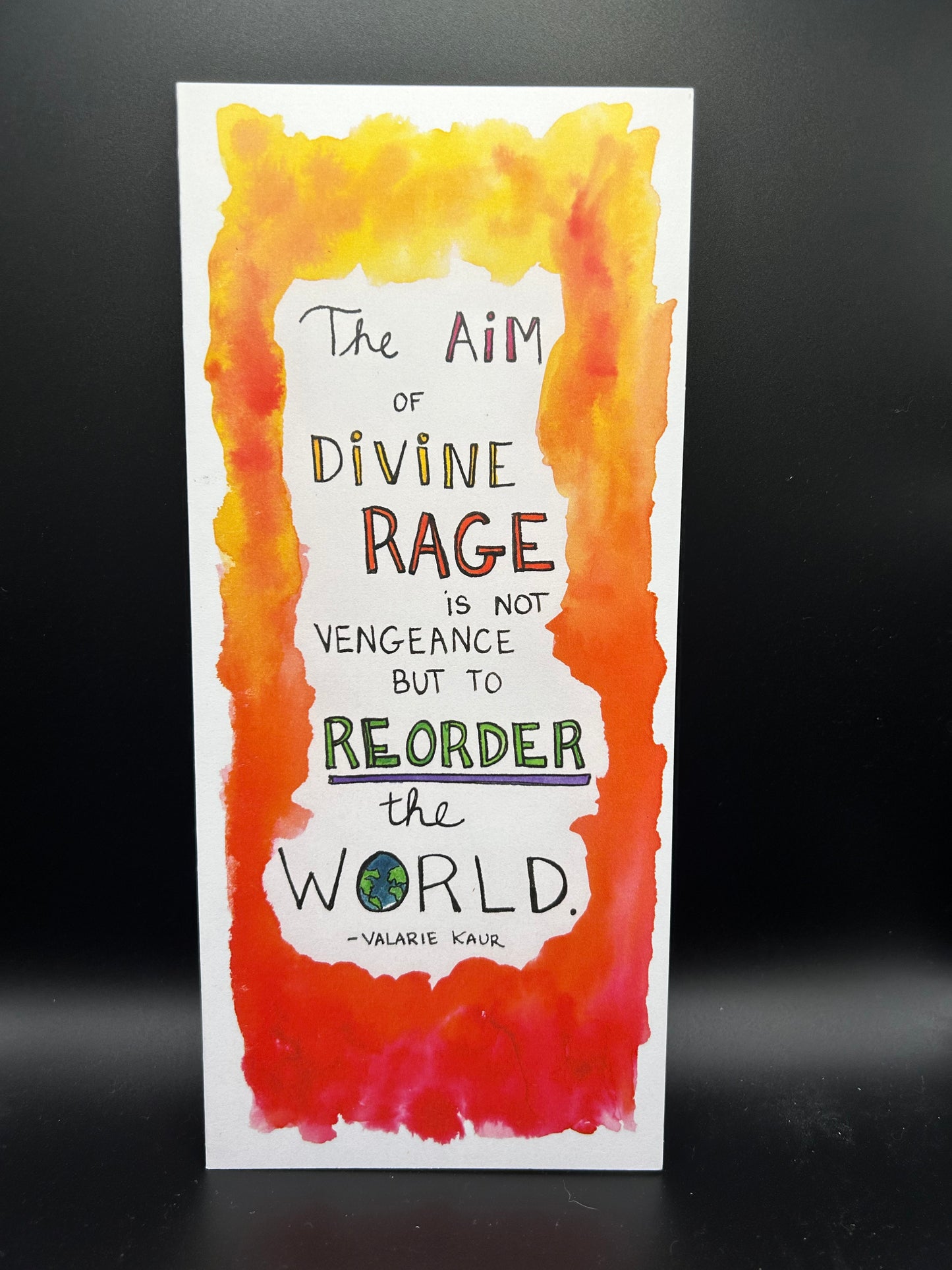 Divine Rage - Watercolor card