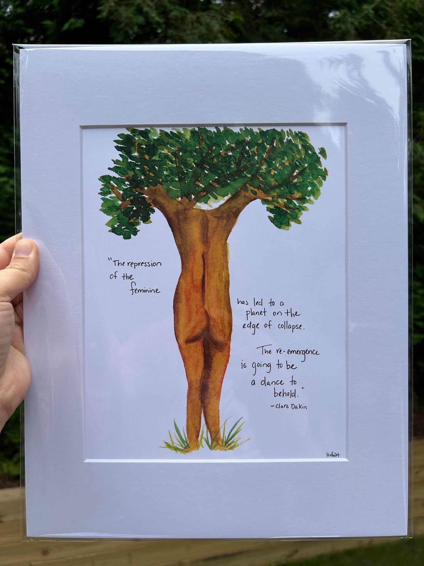 Feminine Tree - Watercolor Small Print