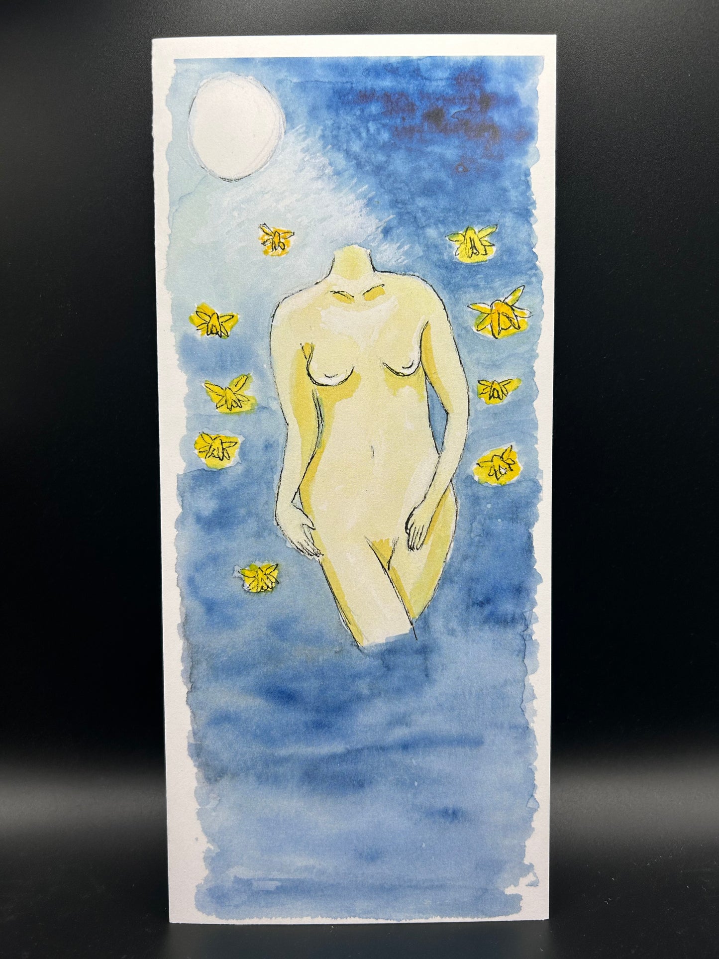 Floating Embodiment - Watercolor Card