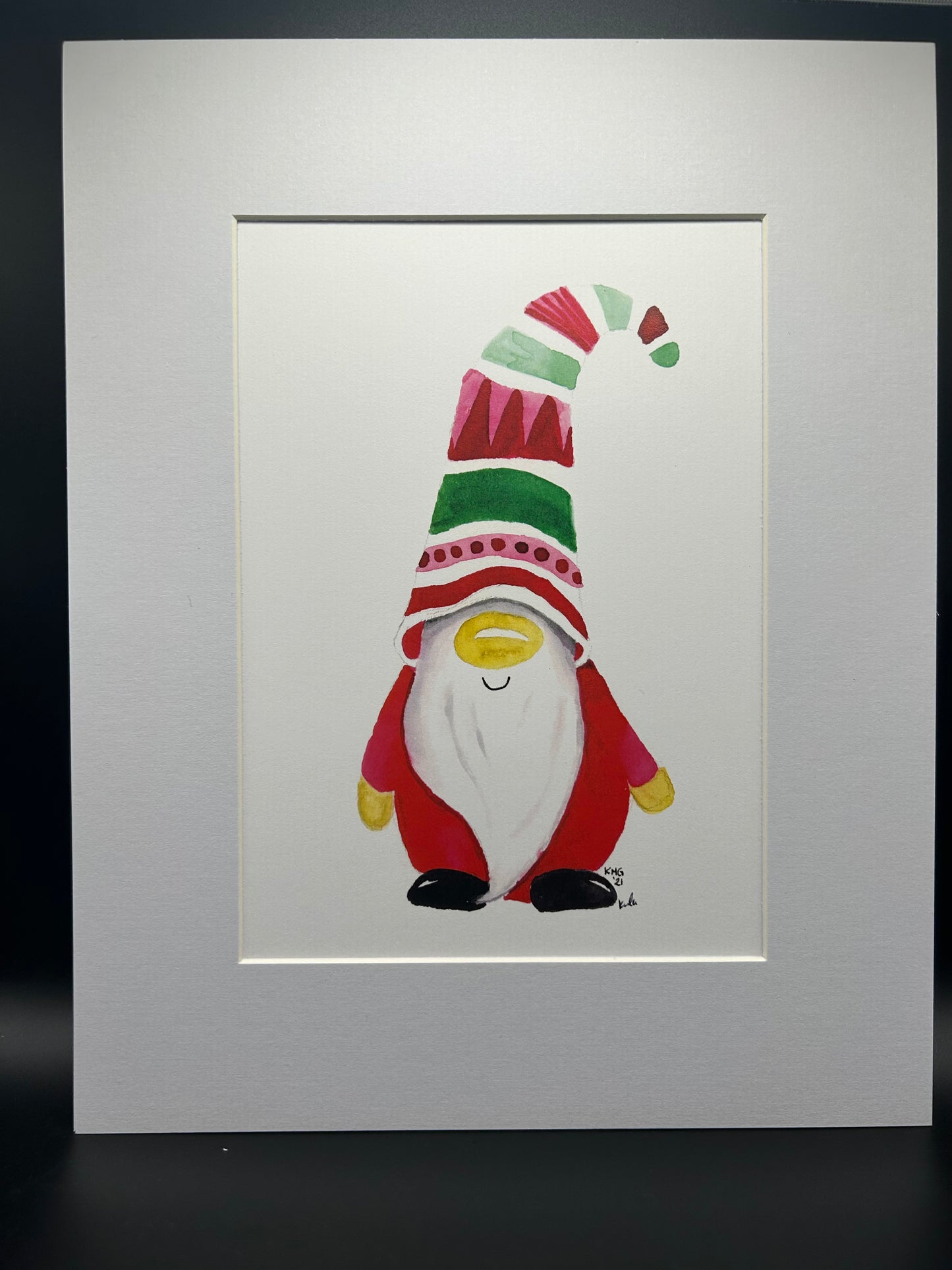 Gnome Grin - Small Watercolor Print