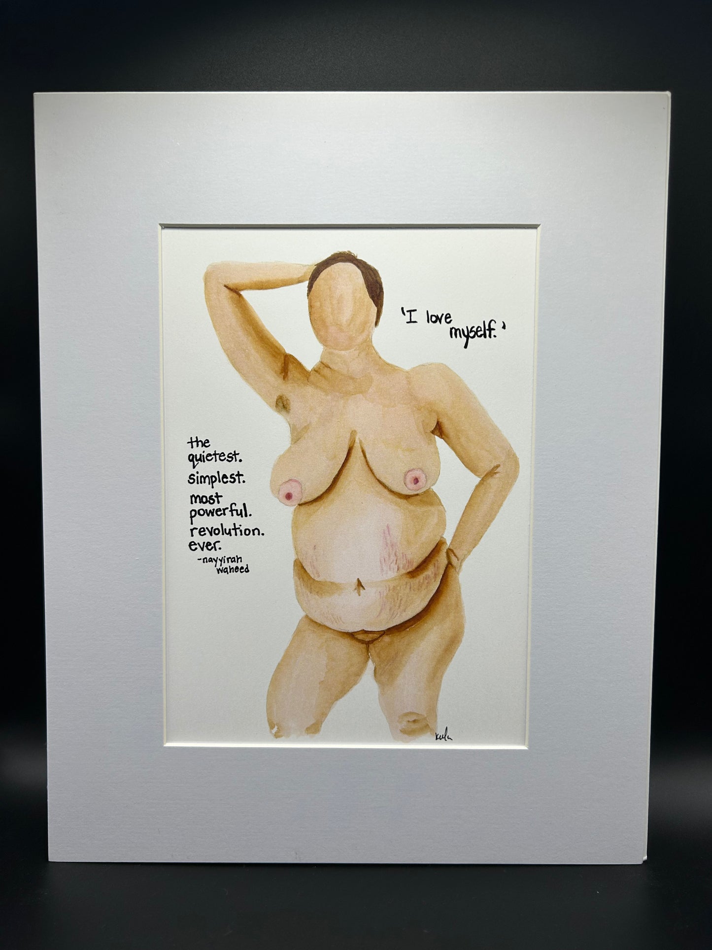 I Love Myself - Watercolor Large Print