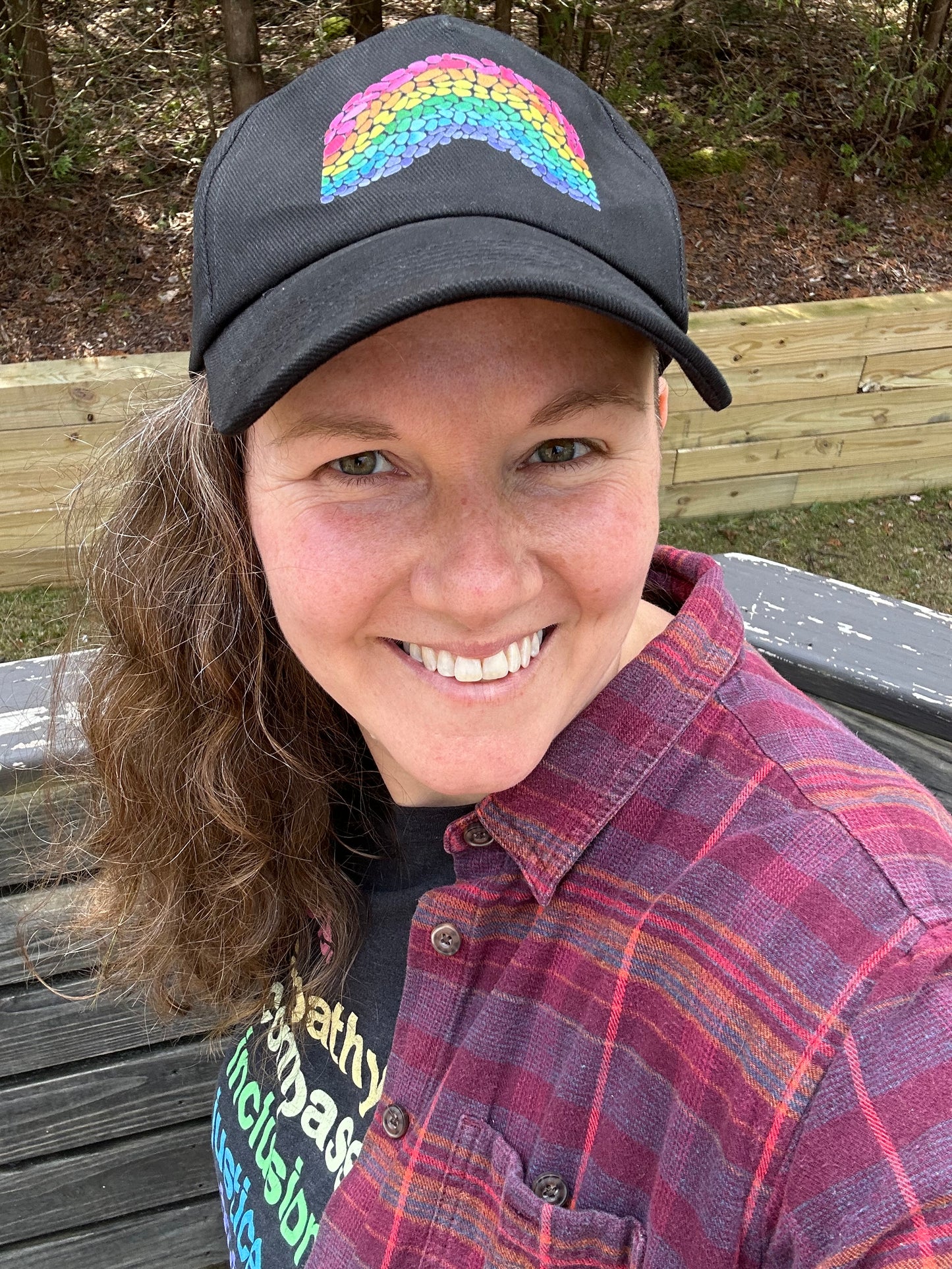 Rainbow Rocks Hat - watercolor