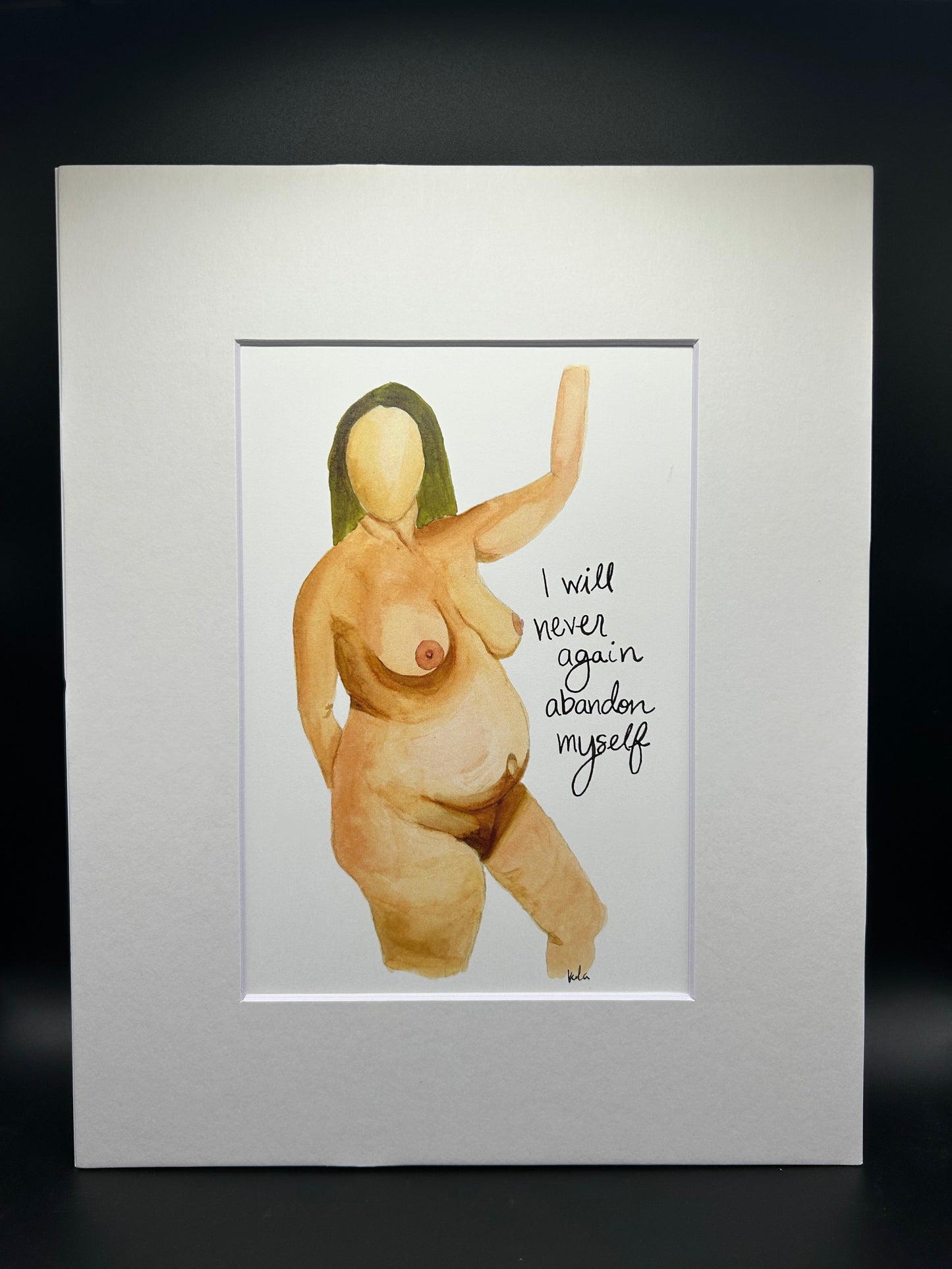 Never Abandon Yourself - Watercolor Large Print