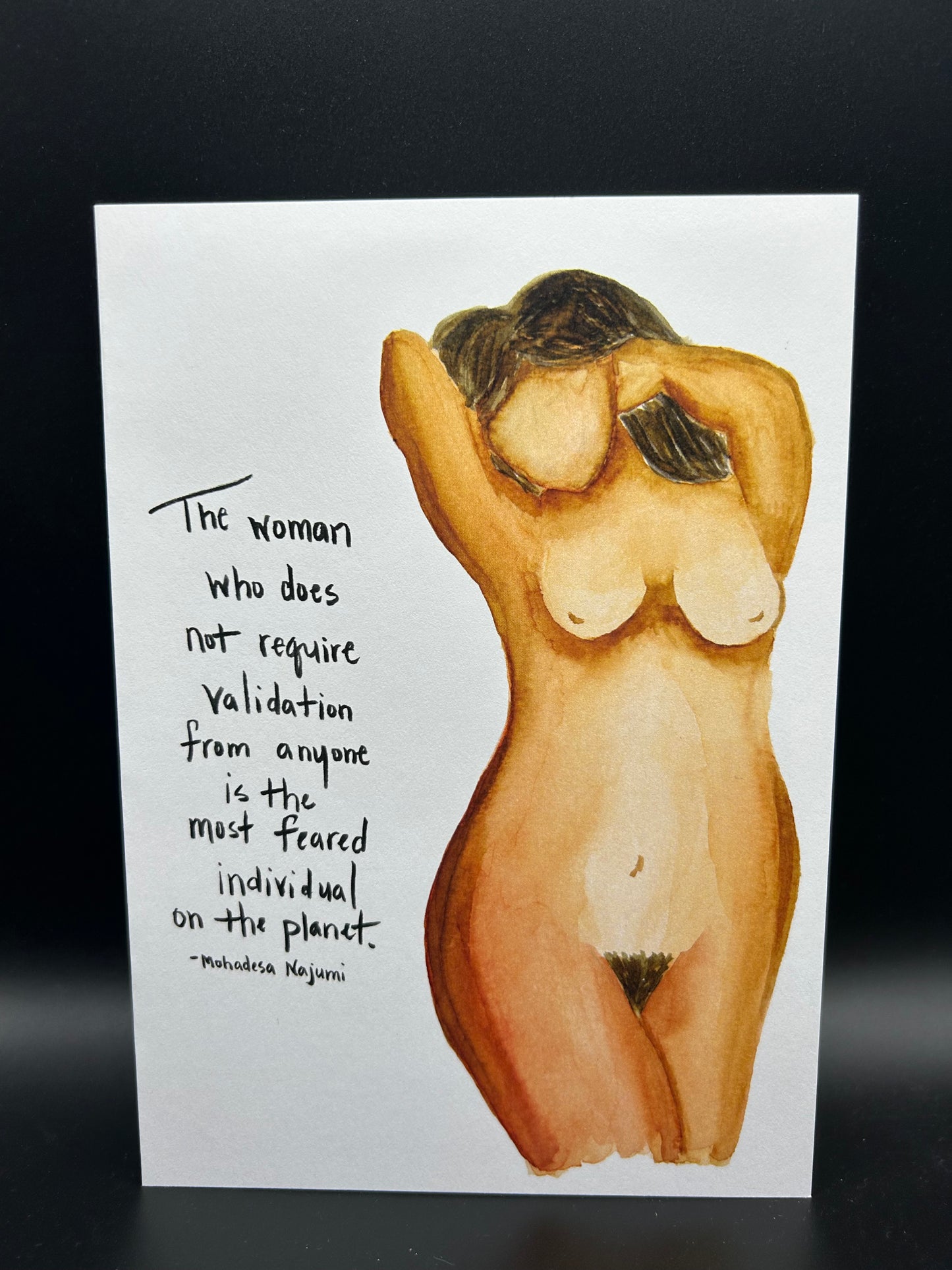 No Validation Necessary - Watercolor Card