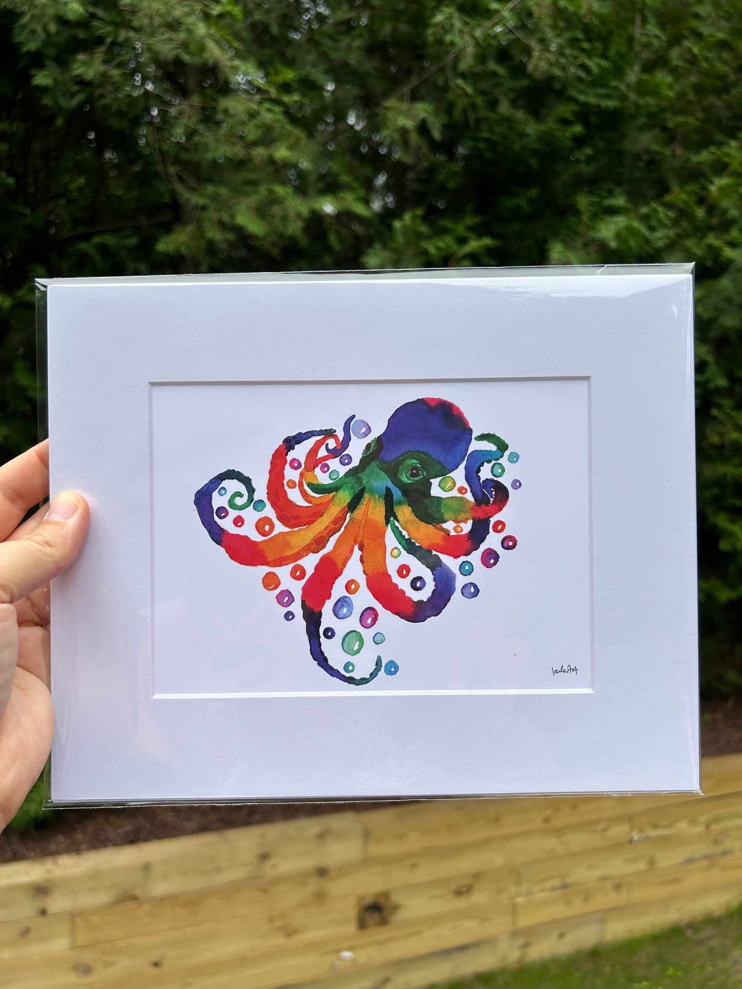 Octopus - Watercolor Large Print