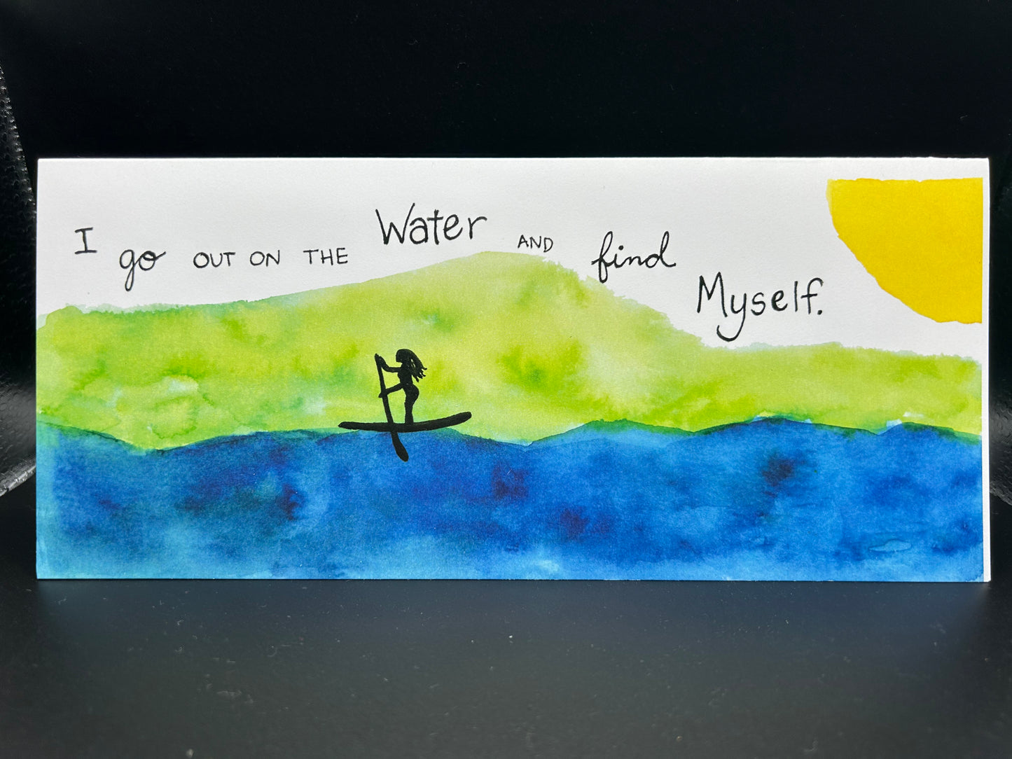 Peaceful Paddling - Watercolor Card