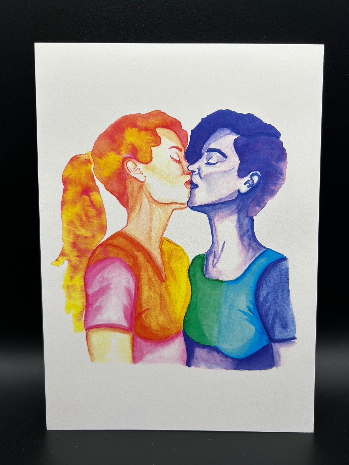 Rainbow Love - Watercolor Card