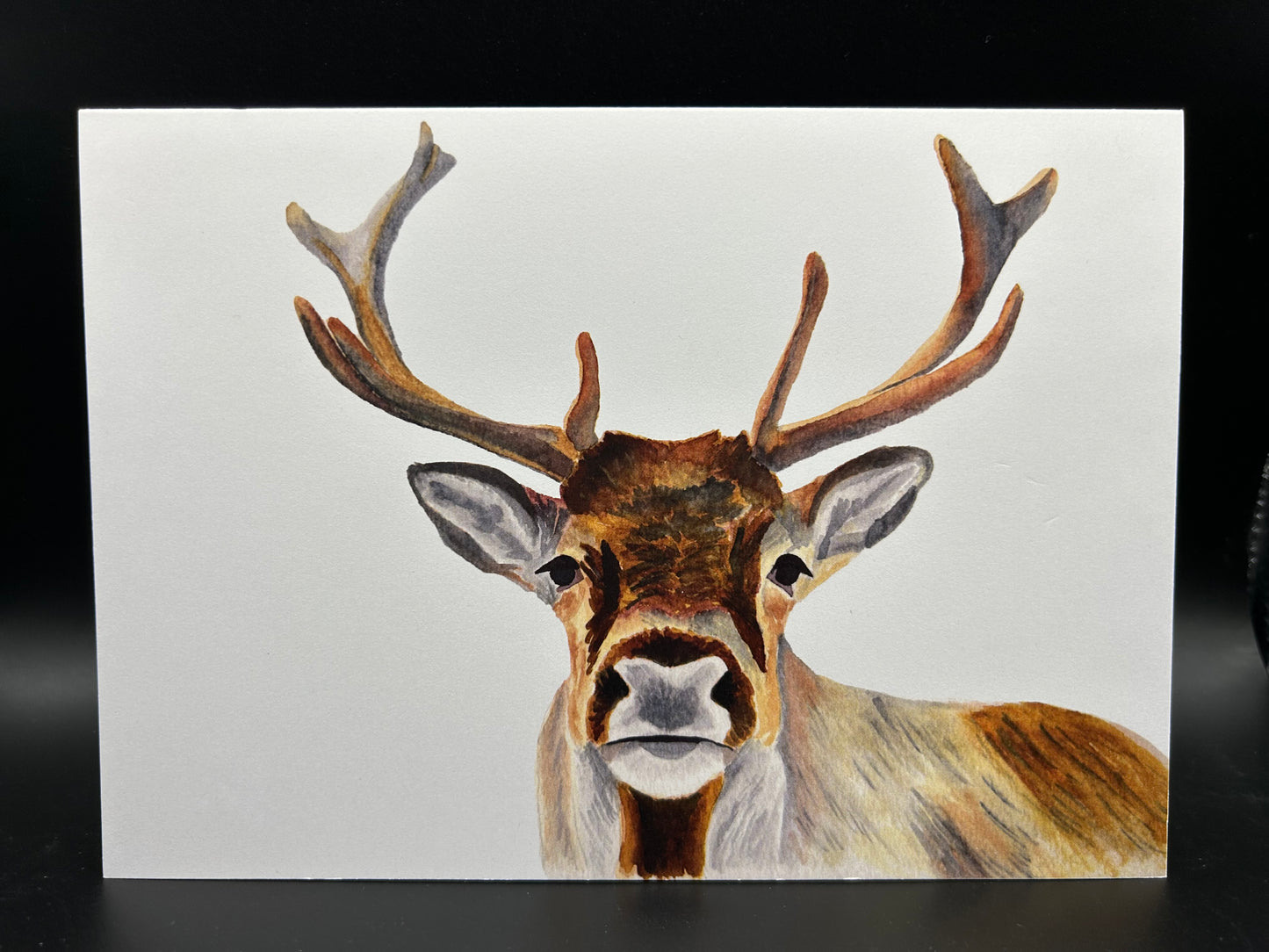 Reindeer - Watercolor Card