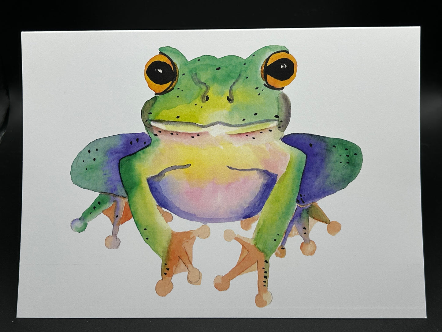 Ribbit - Watercolor Card