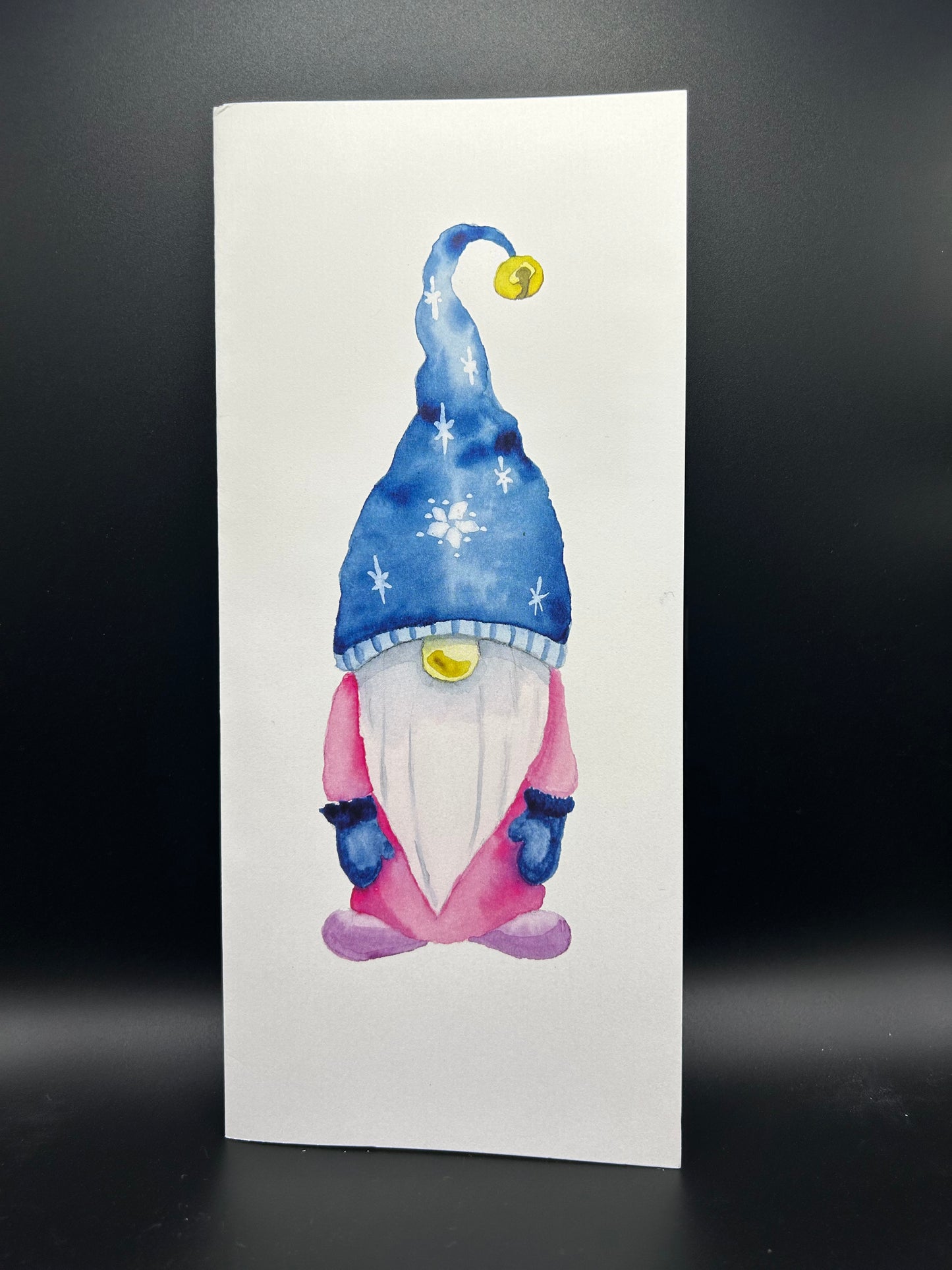 Snowflake Gnome - Watercolor Card