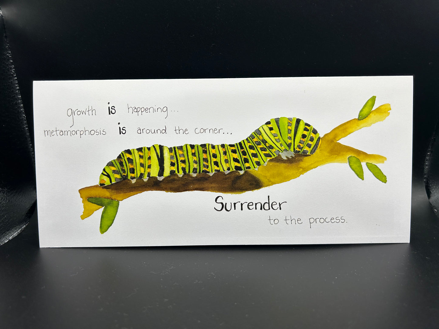 Surrender to the Process - Watercolor Card