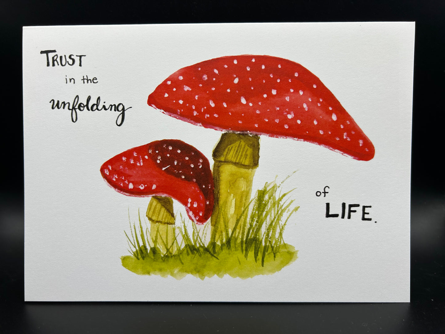 Trust in the Unfolding - Watercolor Card