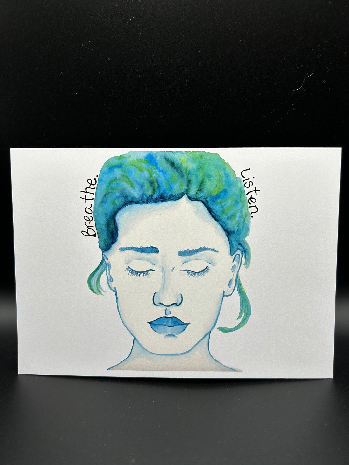 Peaceful Pack (4 cards and 1 bookmark) - Watercolor