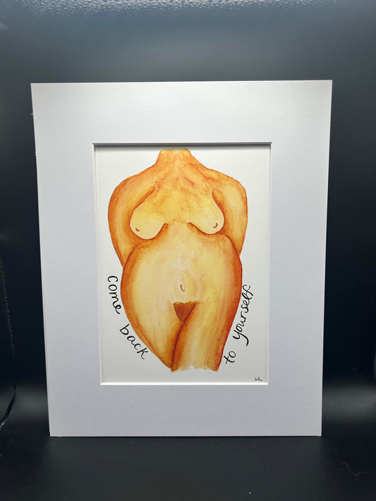 Come Back to Yourself - Watercolor Large Print