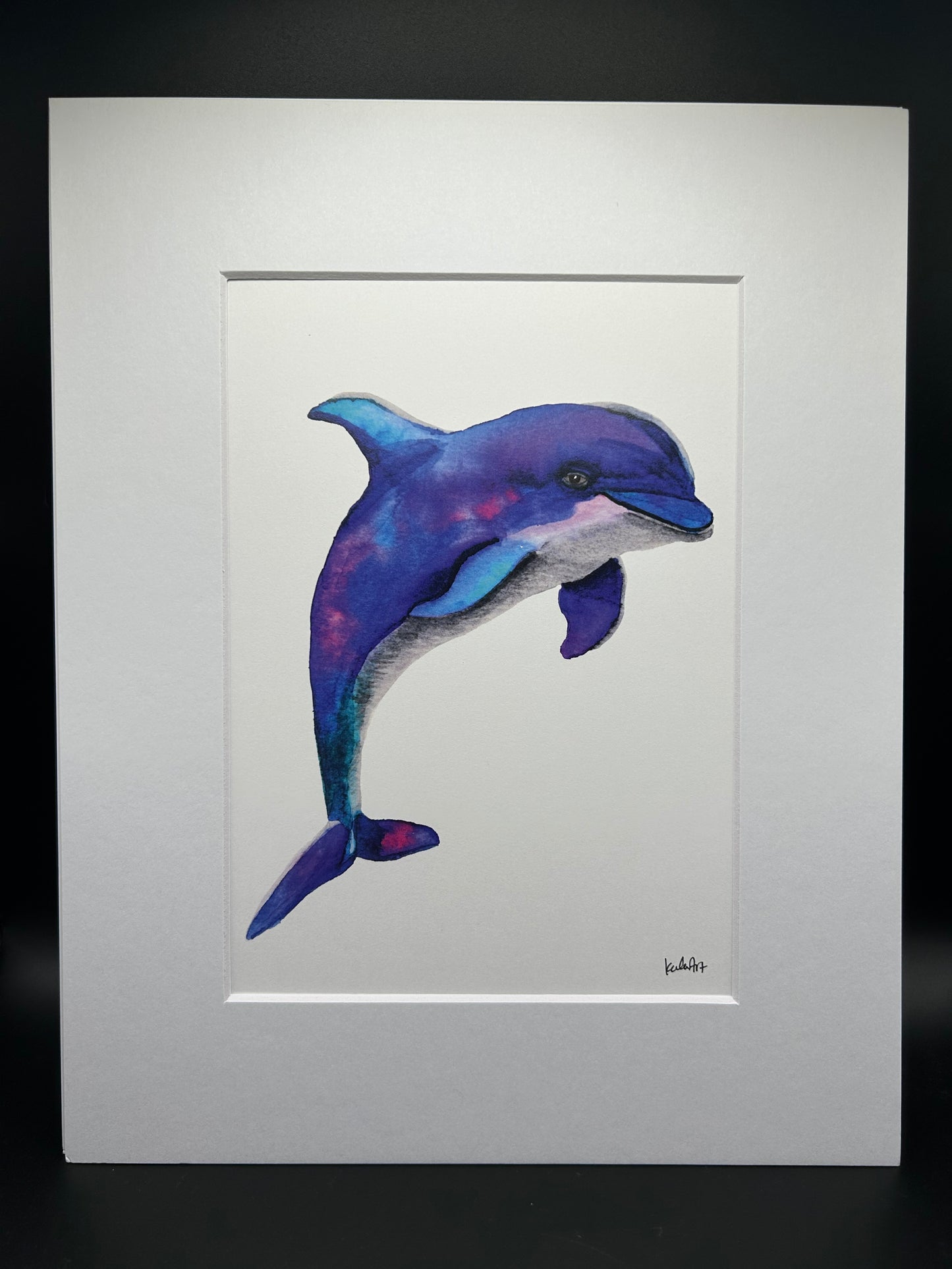Dolphin - Watercolor Large Print