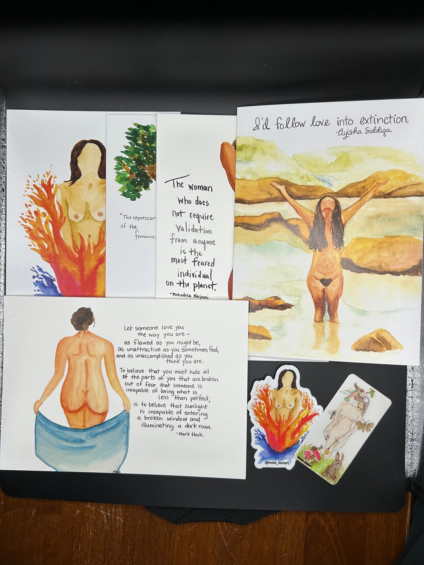 Embodiment Pack (5 cards and 2 stickers) - Watercolor