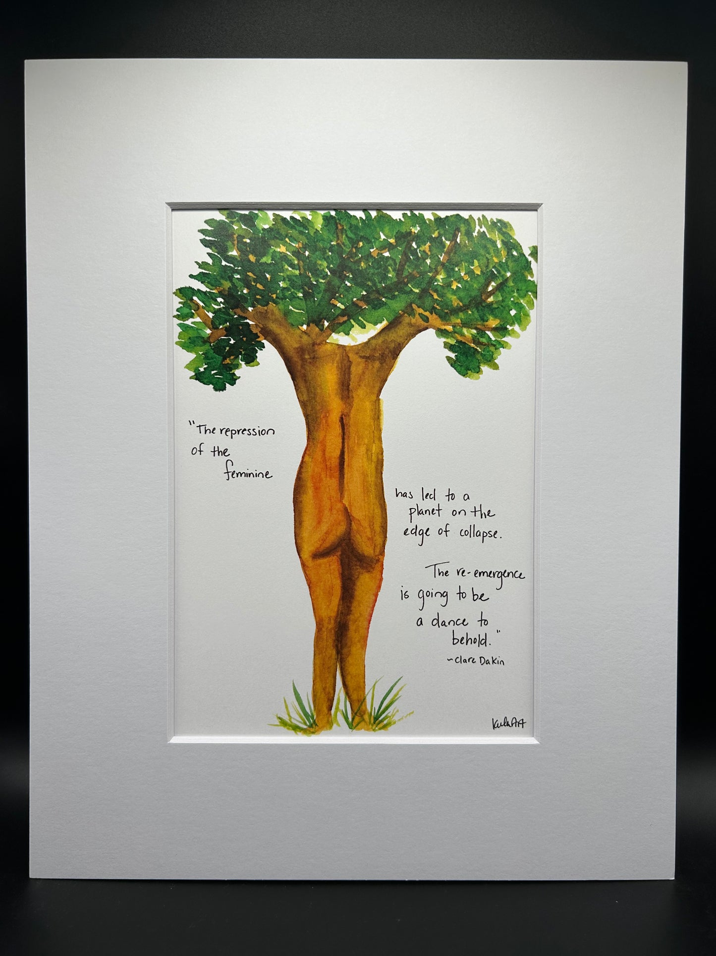 Feminine Tree - Watercolor Large Print