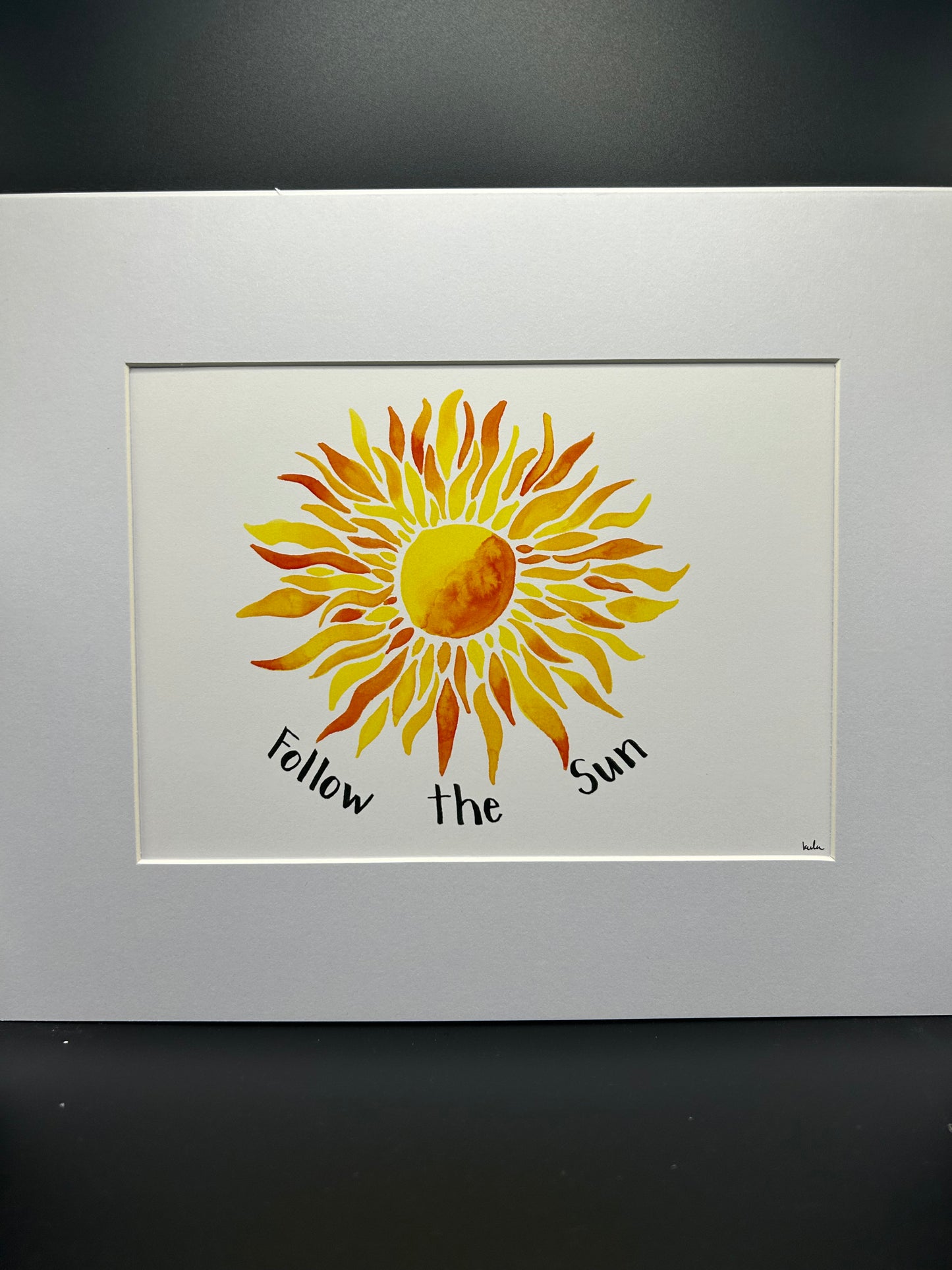 Follow the Sun - Watercolor Large Print