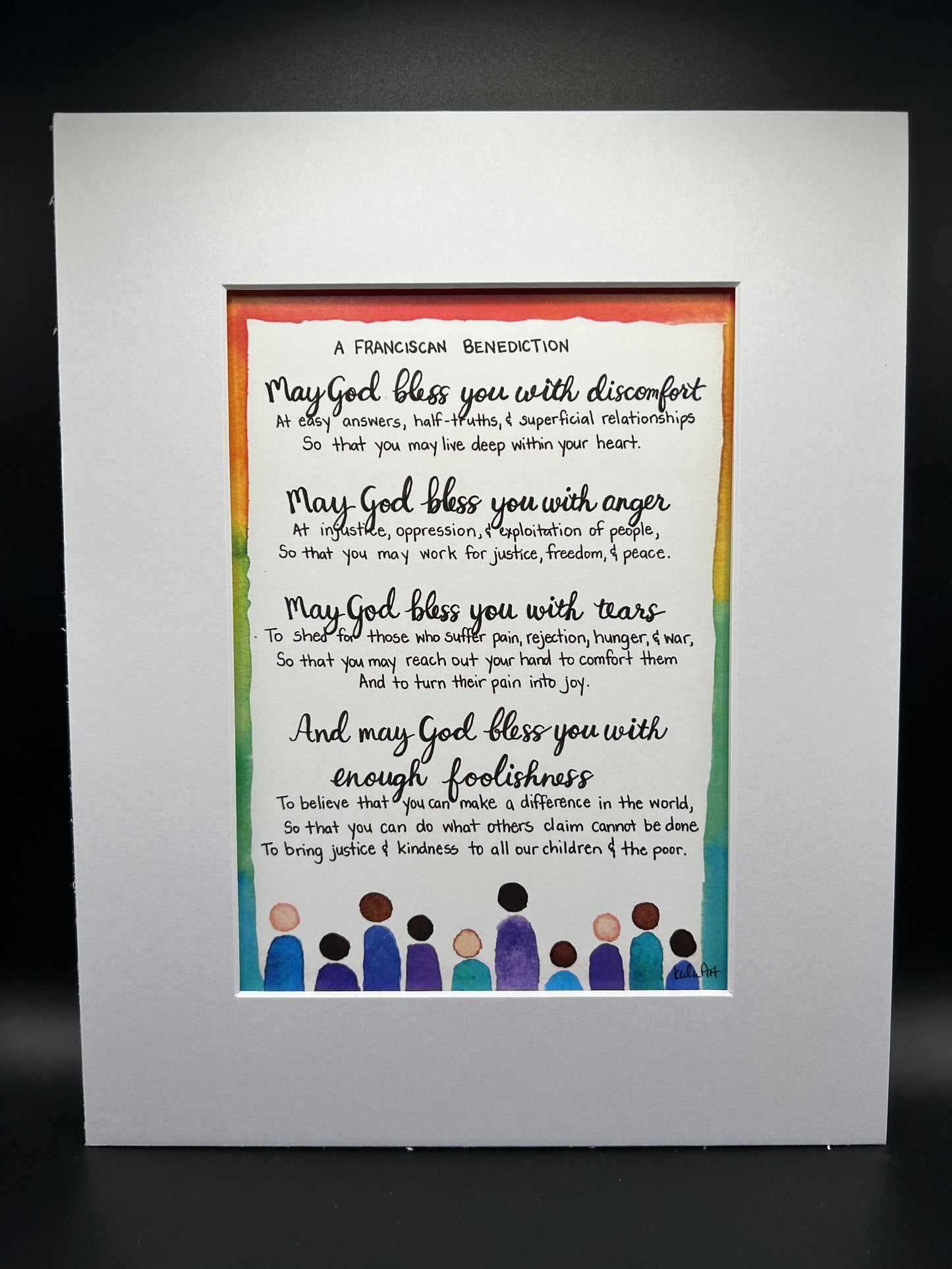 Franciscan Benediction - Watercolor Small Print
