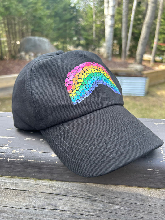Rainbow Rocks Hat - watercolor