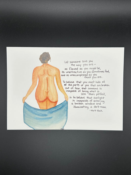 Let Someone Love You - Watercolor Card