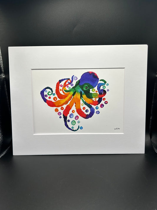 Octopus - Watercolor Large Print