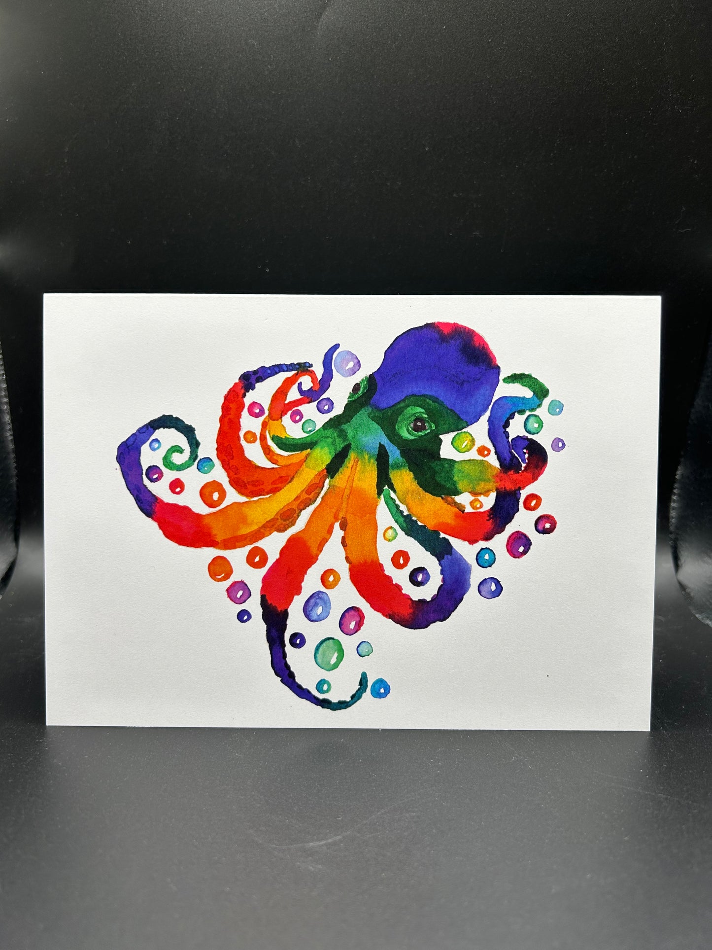 Octopus - Watercolor Card