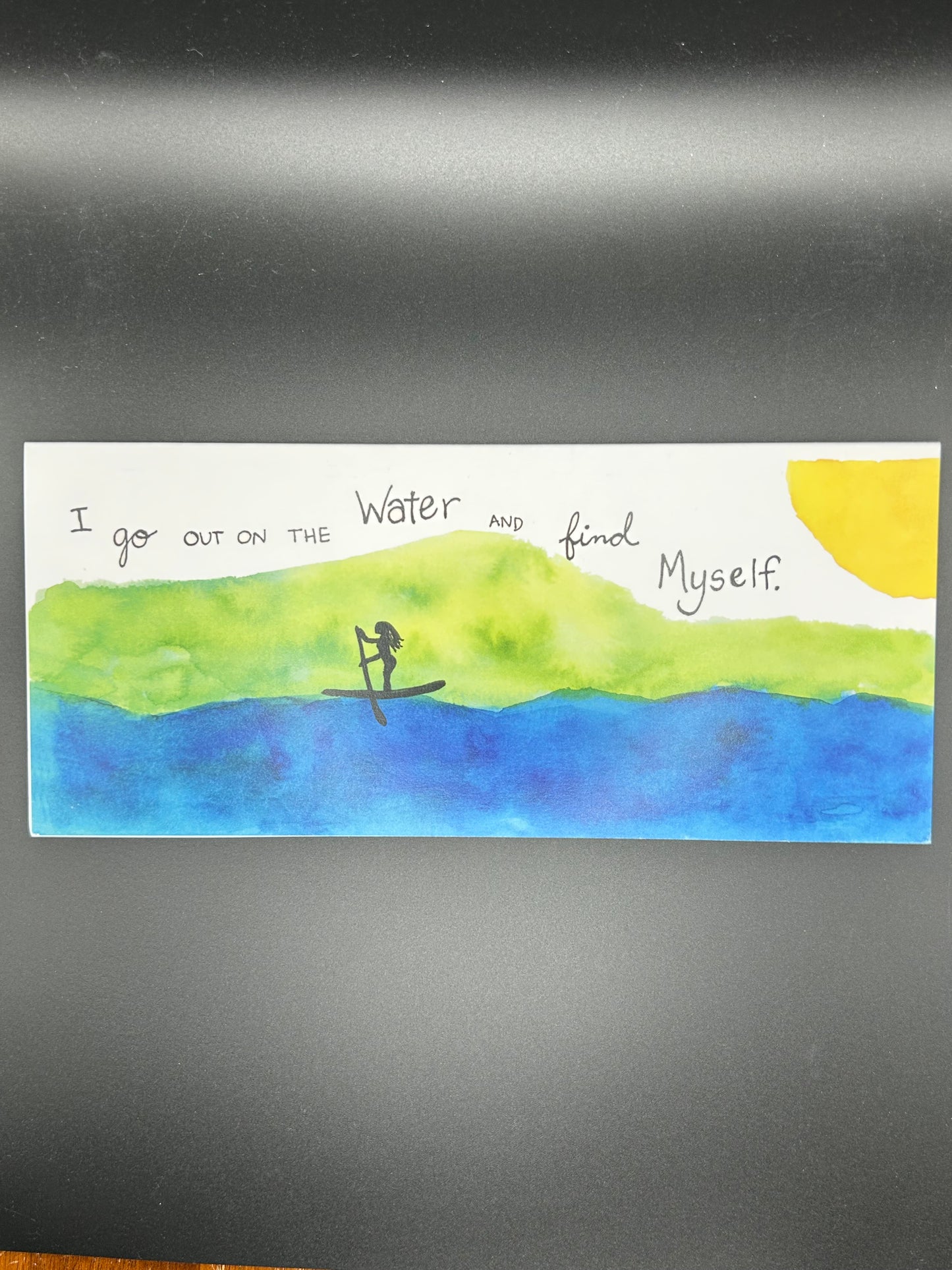 Peaceful Paddling - Watercolor Card