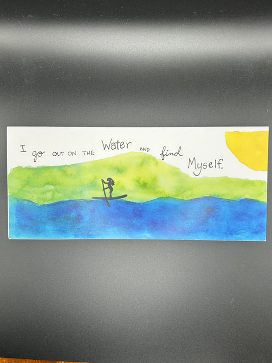 Peaceful Paddling - Watercolor Card