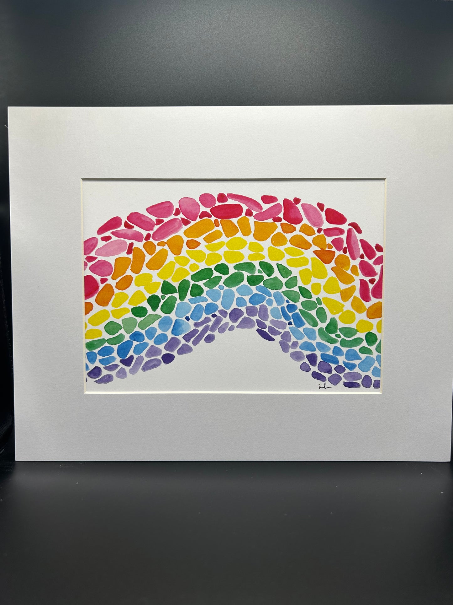 Rainbow Rocks - Watercolor Small Print