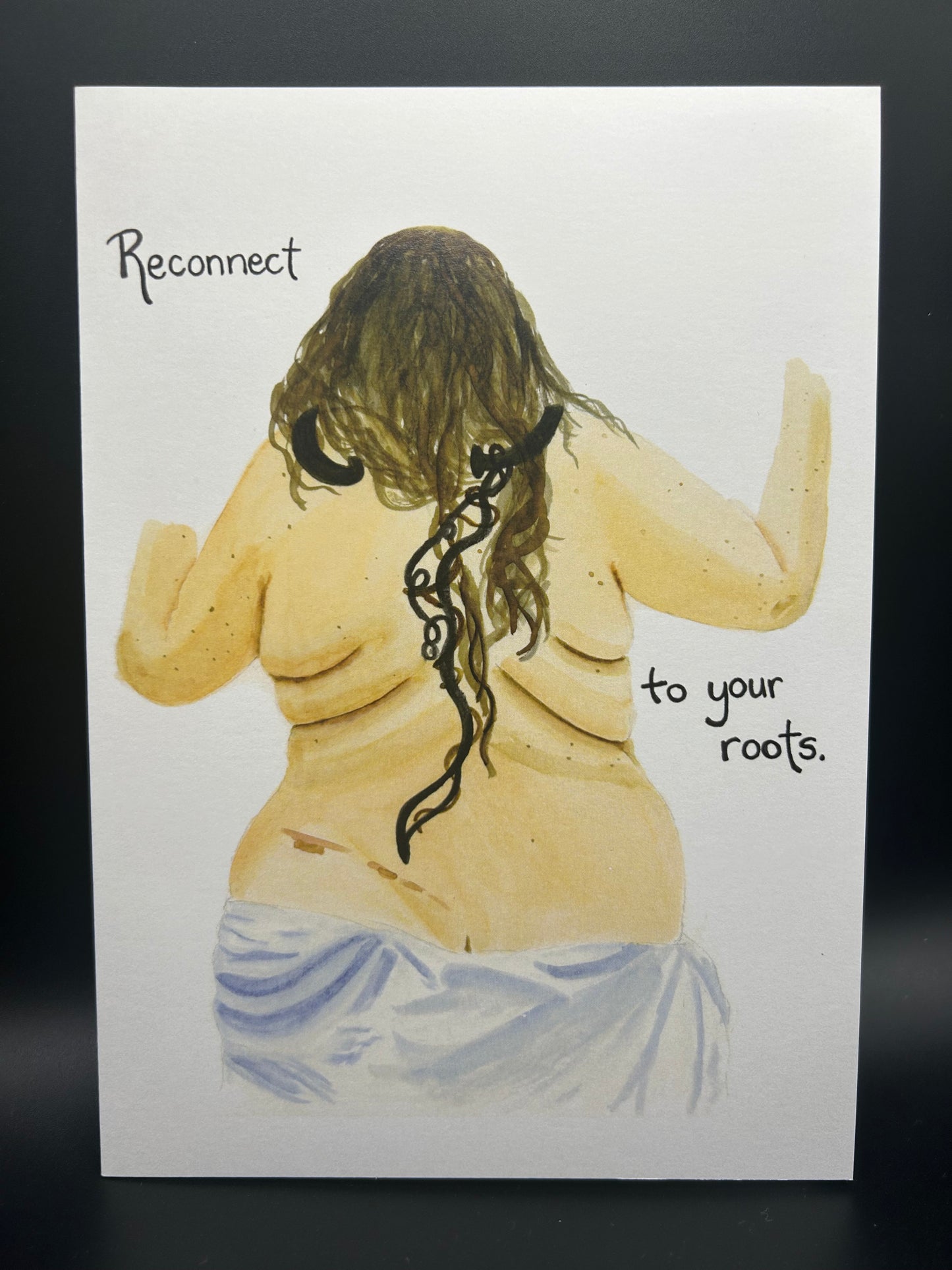 Reconnect - Watercolor Card