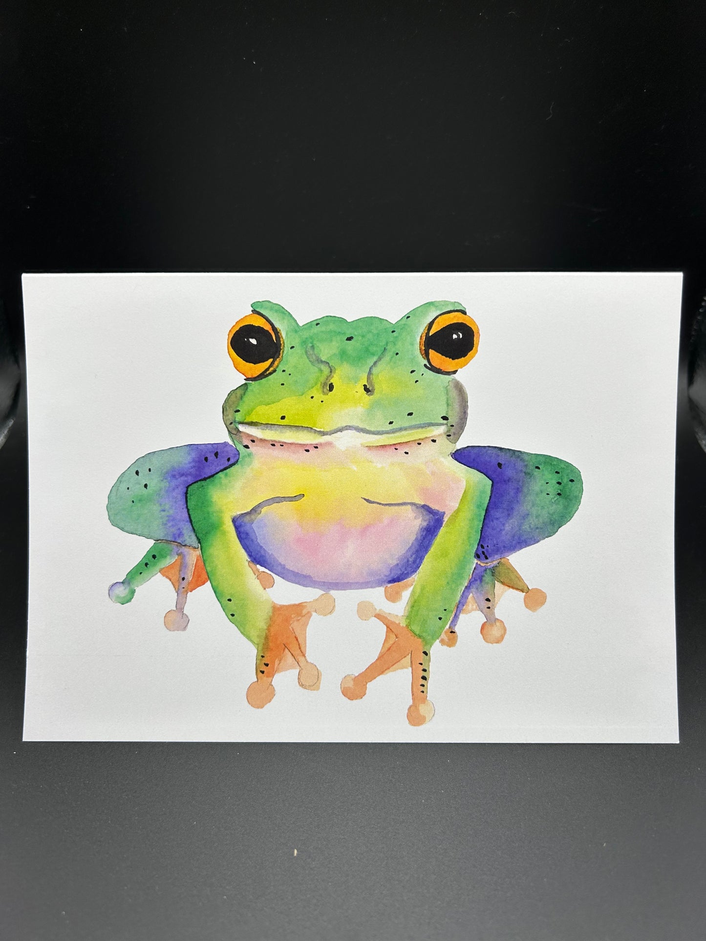 Ribbit - Watercolor Card