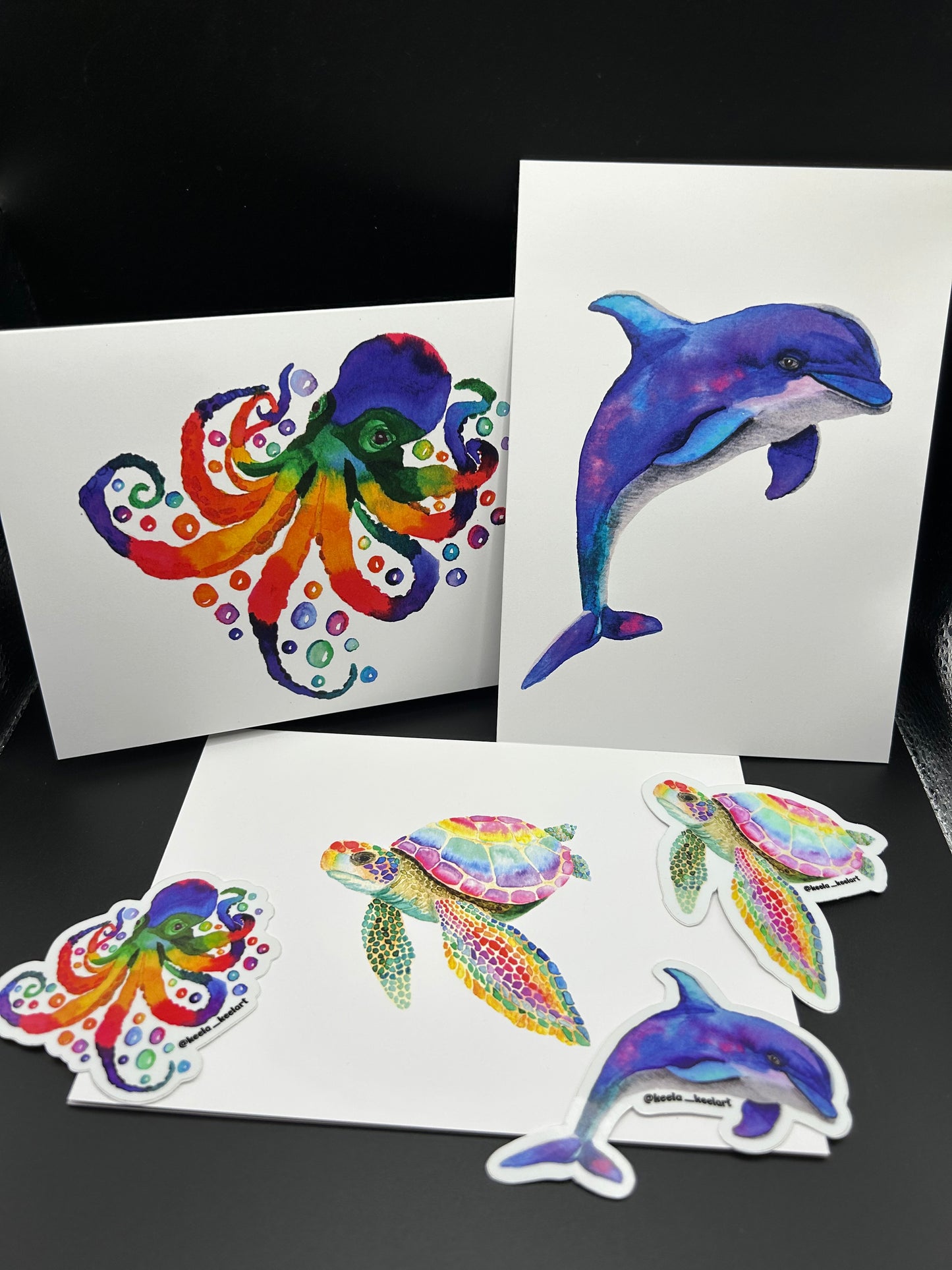 Sea of Inclusivity Pack (3 cards and 3 stickers) - Watercolor