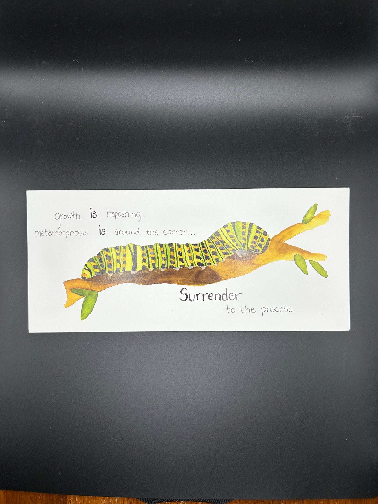 Surrender to the Process - Watercolor Card