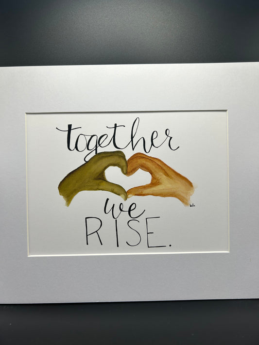 Together We Rise - Watercolor Large Print